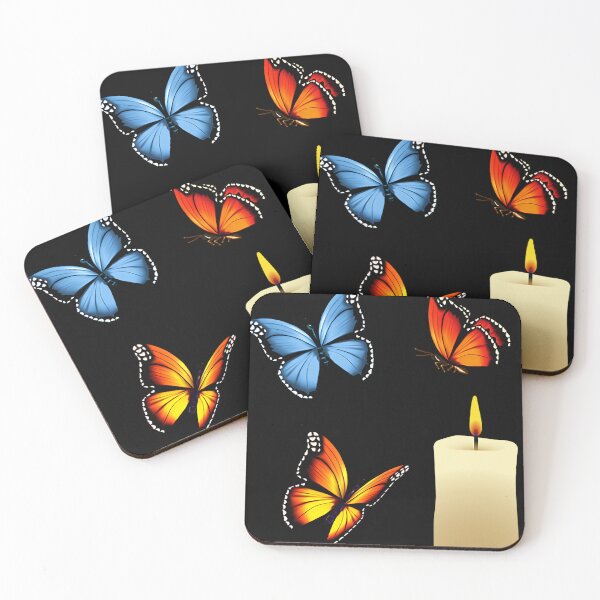 Item preview, Butterfly and Candle Pattern | Monarch, Blue Butterflies  designed and sold by Luabcee60.