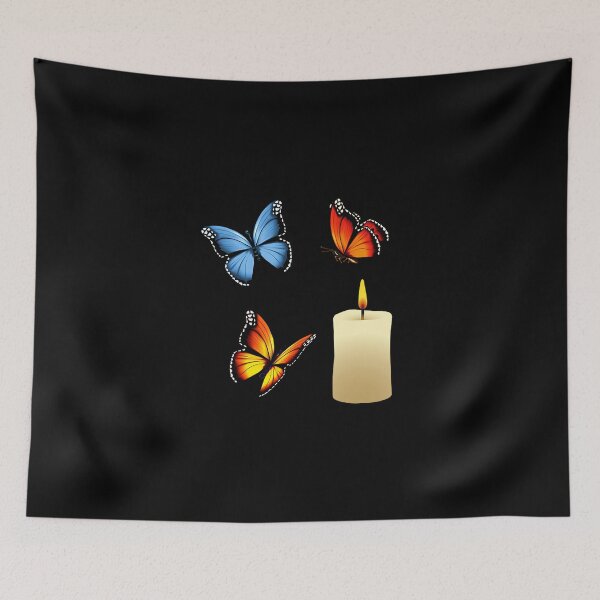 Item preview, Butterfly and Candle Pattern | Monarch, Blue Butterflies  designed and sold by Luabcee60.