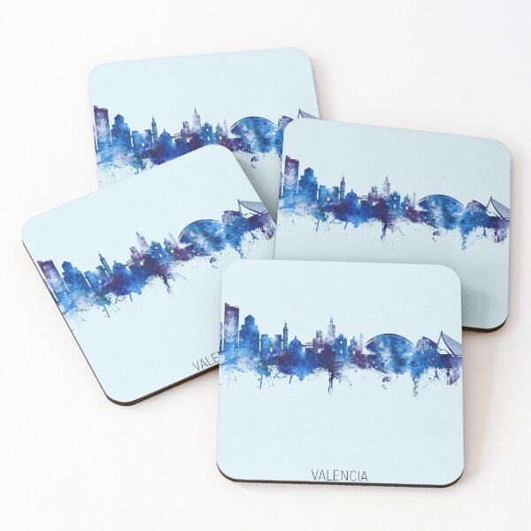 Artikelvorschau, Valencia Spain Skyline entworfen und verkauft von ArtPrints.