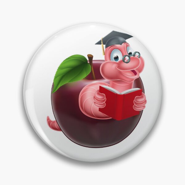 Item preview, Apple, Worm and Book 2 designed and sold by alexadybanu.