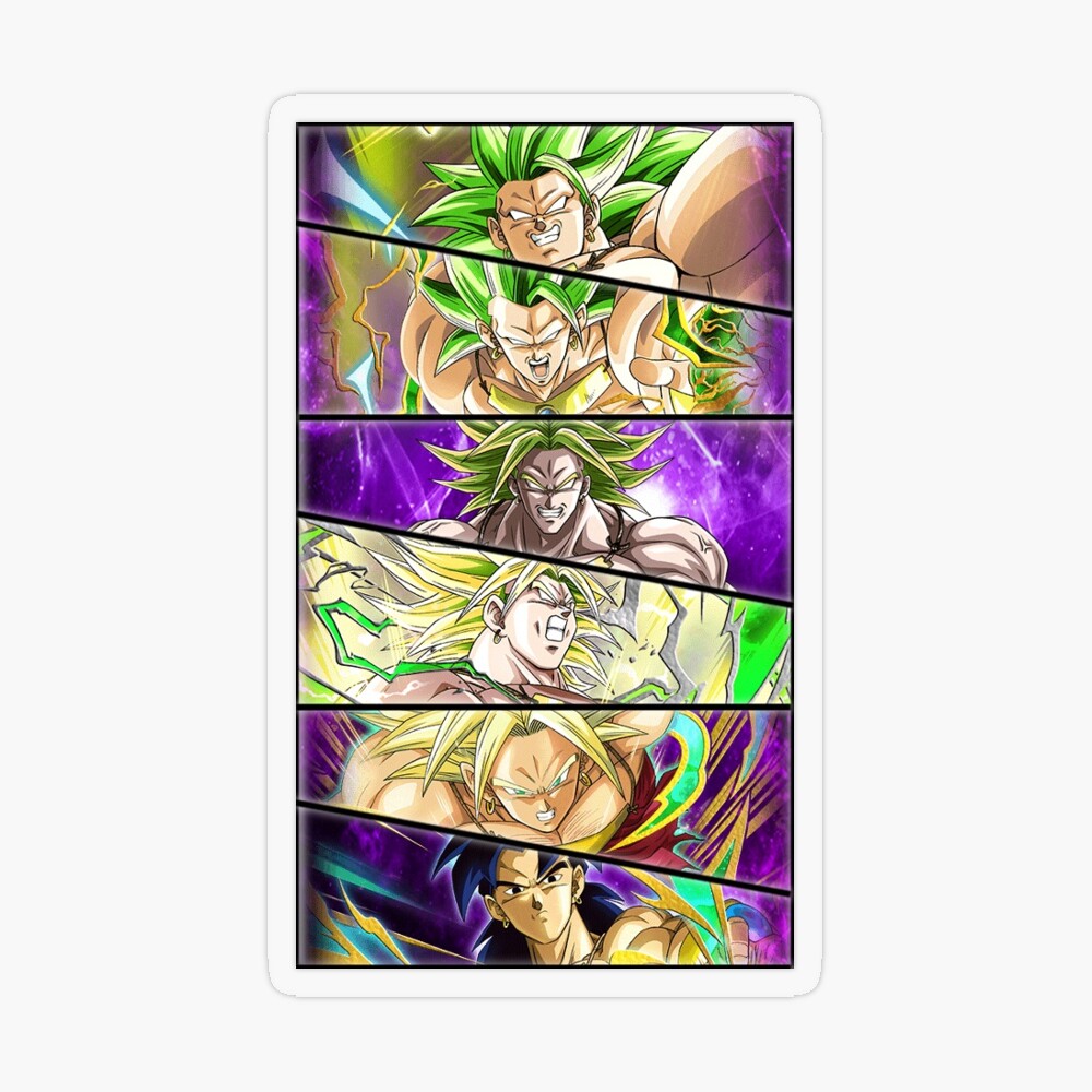 Dragon Ball Super Broly Broly Goku Vegeta Gogeta Sticker for Sale by  igor-me