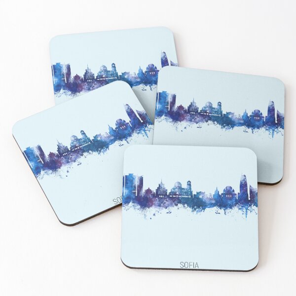 Item preview, Sofia Bulgaria Skyline designed and sold by ArtPrints.