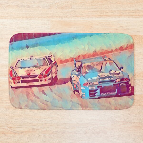 Item preview, Super GT500 Skyline vs Lancia Beta Rally – JGTC Motorsport Duel Art Print designed and sold by Road To Track.
