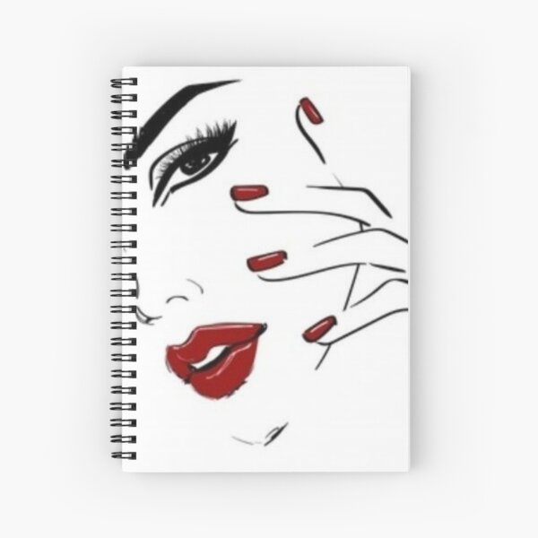 Cuaderno de espiral «Salón de diseño femenino» de Satya082 | Redbubble