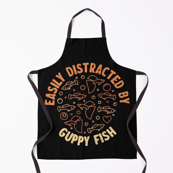 Item preview, Easily Distracted By Guppy Fish - Round Colored Distressed Design for Fish Lovers  designed and sold by venomousvector.