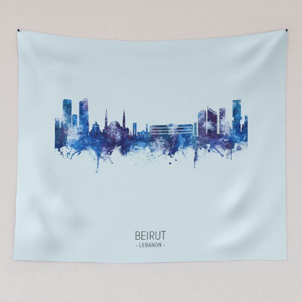 Item preview, Beirut Lebanon Skyline designed and sold by ArtPrints.