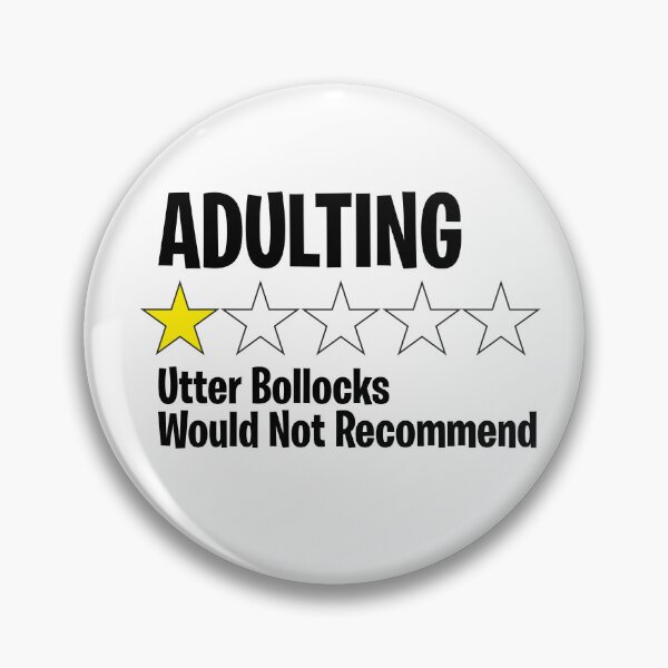 Item preview, Adulting 1 Star Review designed and sold by ItsJustBants.