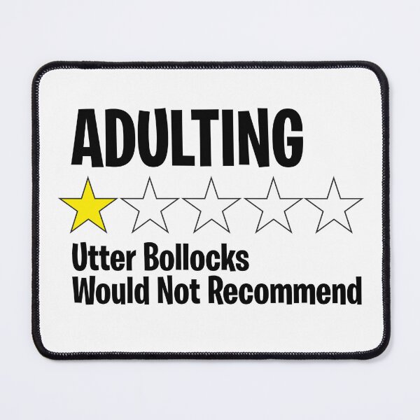 Item preview, Adulting 1 Star Review designed and sold by ItsJustBants.