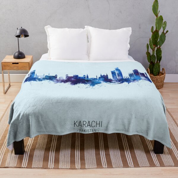 Artikelvorschau, Karachi Pakistan Skyline entworfen und verkauft von ArtPrints.