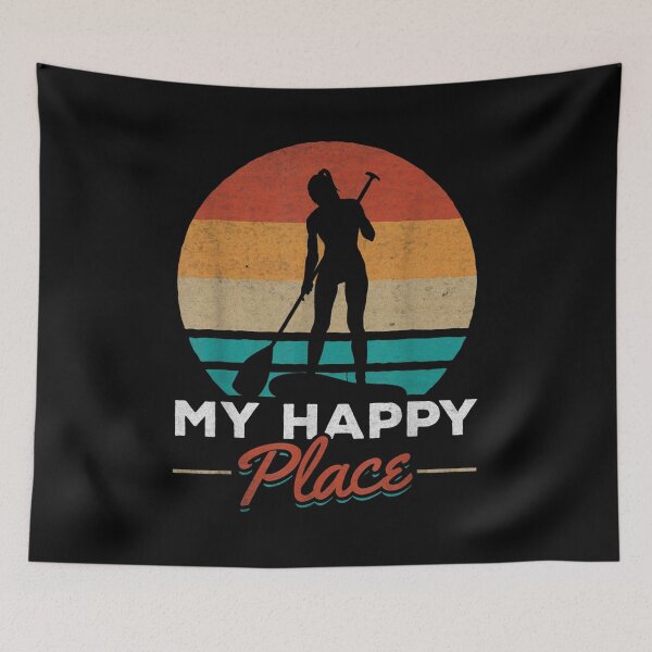 Item preview, Sup Girl My Happy Place I Water Sports Stand Up Paddle Board  designed and sold by jennifera11.