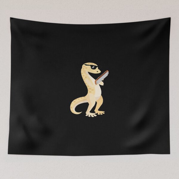 Item preview, Funny Gecko Wearing Sunglasses Playing Harmonica Lizard  designed and sold by jennifera11.