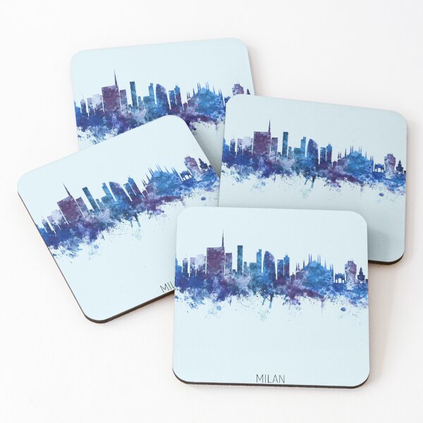 Aperçu de l'œuvre Milan Italy Skyline créée et vendue par ArtPrints.
