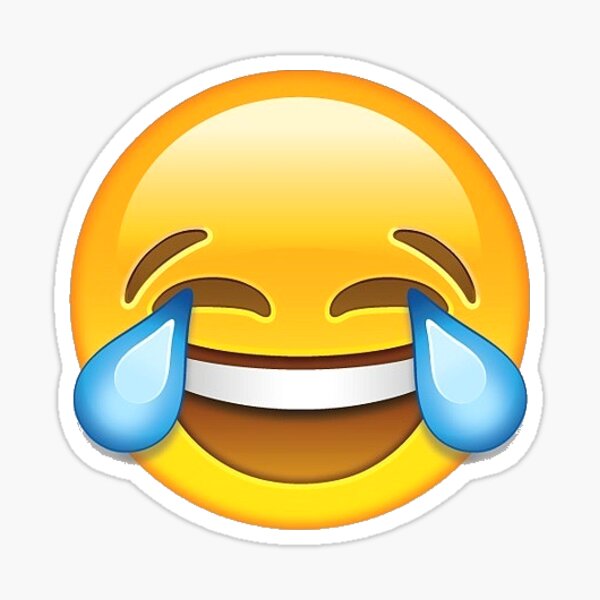 Laughing Emoji Stickers Redbubble - pixilart roblox epic vampire face png picture from smiley