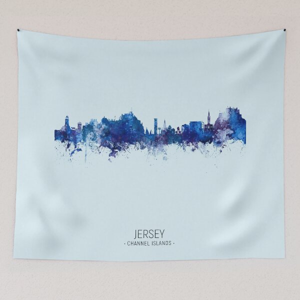 Item preview, Jersey Channel Islands Skyline designed and sold by ArtPrints.