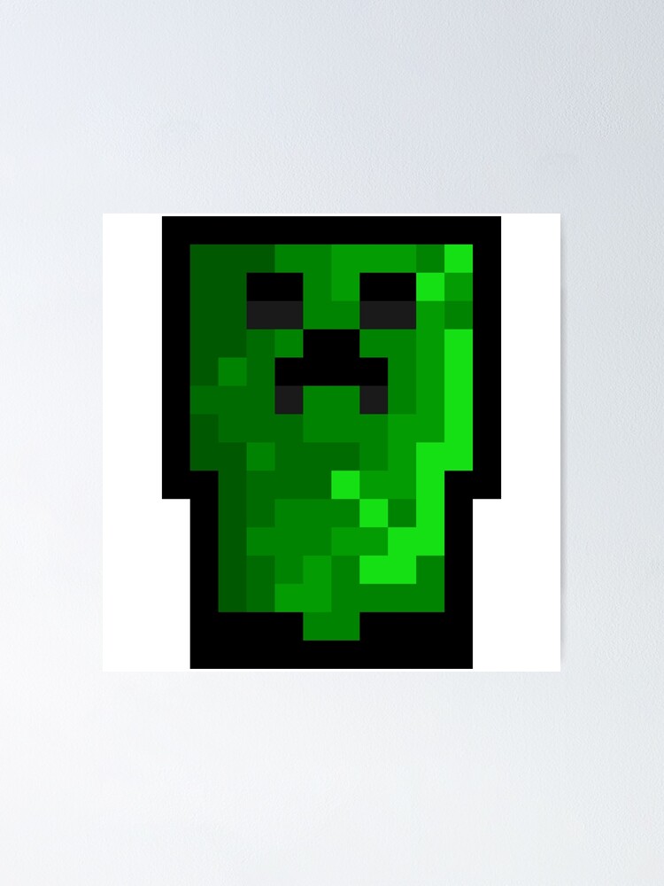"Creeper Minecraft Fanart Pixel Art" Poster by shypixels Redbubble
