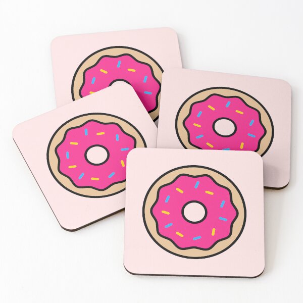 Item preview, Cute Pink, Yellow and Blue Donut designed and sold by forkmuddies.