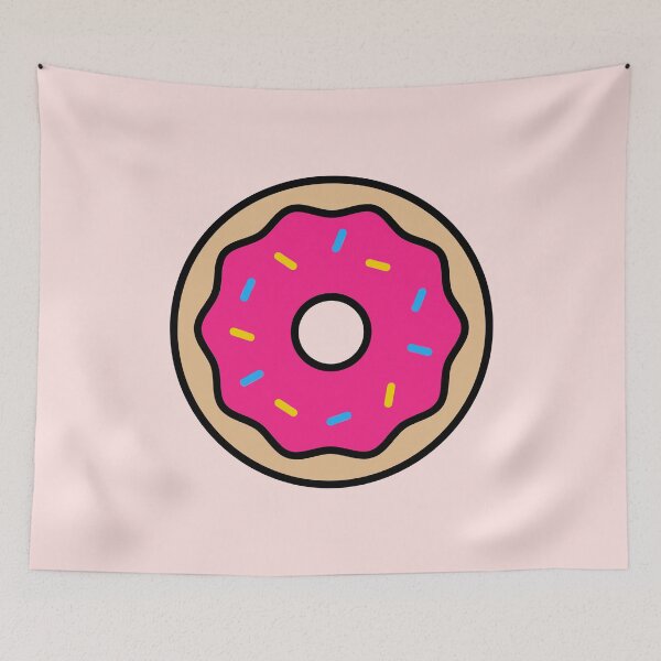 Item preview, Cute Pink, Yellow and Blue Donut designed and sold by forkmuddies.