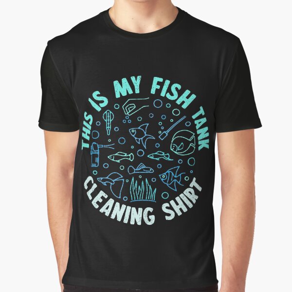 Item preview, This Is My Fish Tank Cleaning Shirt for Aquarium Lovers Distressed Design designed and sold by venomousvector.