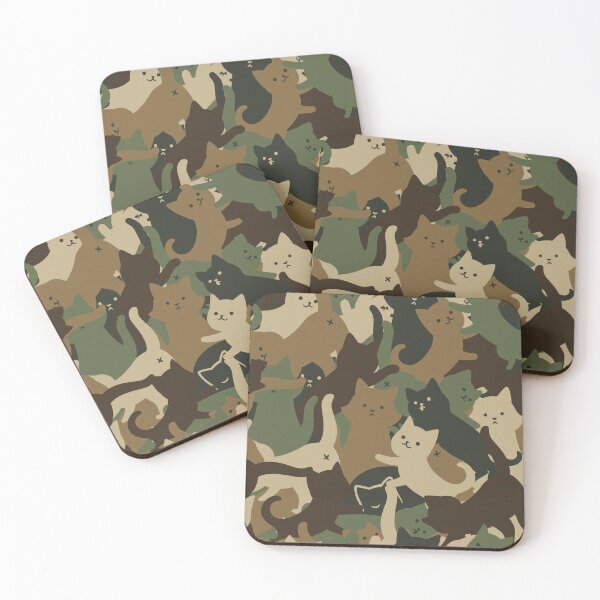 Item preview, Camouflage Cat Army by Tobe Fonseca designed and sold by Tobe Fonseca®.