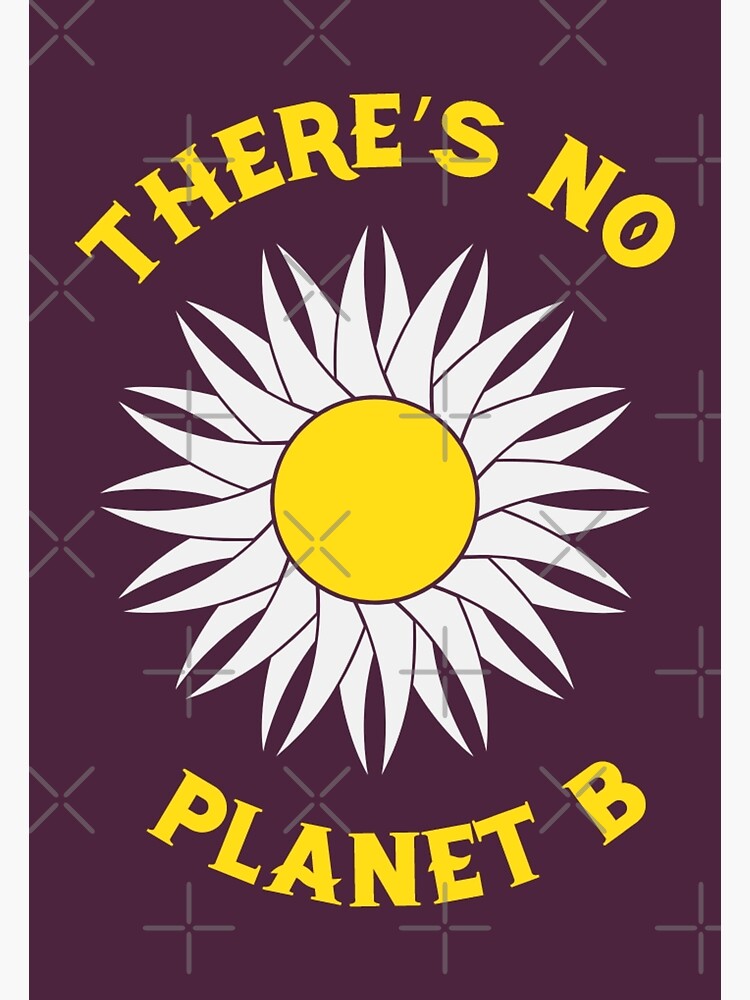 Poster « Il N'y A Pas De Planète B - Daisy Flower Earth », Par ...