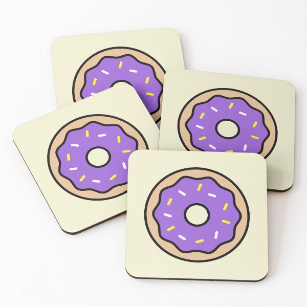 Item preview, Cute Purple and Yellow Donut designed and sold by forkmuddies.