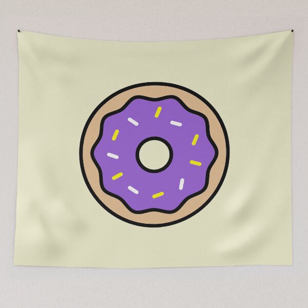 Item preview, Cute Purple and Yellow Donut designed and sold by forkmuddies.