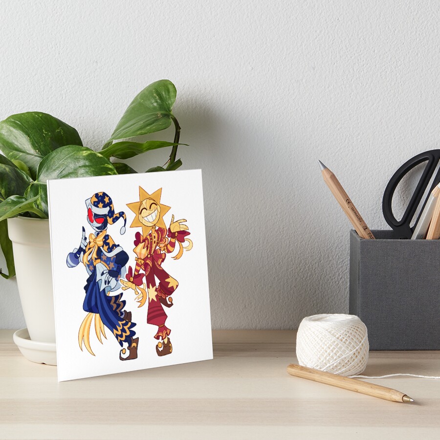 "Sun and Moon FNAF Security Breach" Art Board Print by beyourselfart