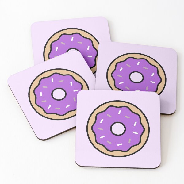 Item preview, ]Cute Purple and Grey Donut designed and sold by forkmuddies.