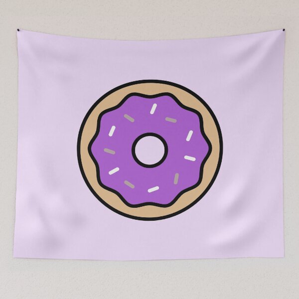 Item preview, ]Cute Purple and Grey Donut designed and sold by forkmuddies.