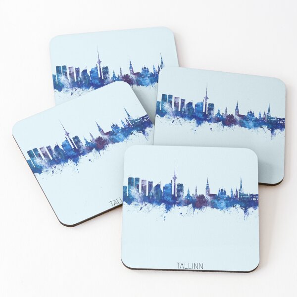 Item preview, Tallinn Estonia Skyline designed and sold by ArtPrints.