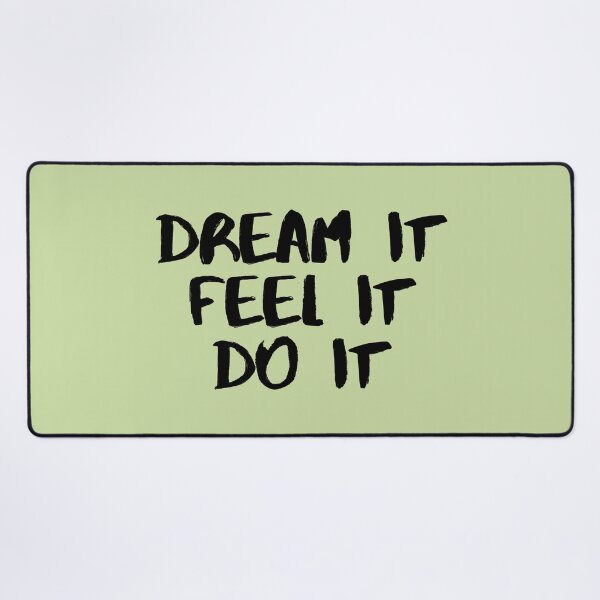 Item preview, Motivational / inspirational quote - How to reach goals - dream it, feel it, do it designed and sold by AlfabetDesign.