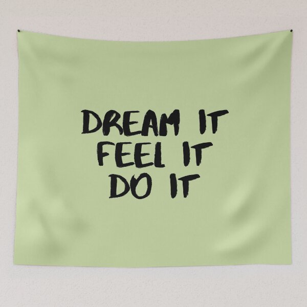 Item preview, Motivational / inspirational quote - How to reach goals - dream it, feel it, do it designed and sold by AlfabetDesign.