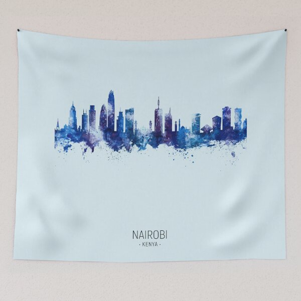 Item preview, Nairobi Kenya Skyline designed and sold by ArtPrints.