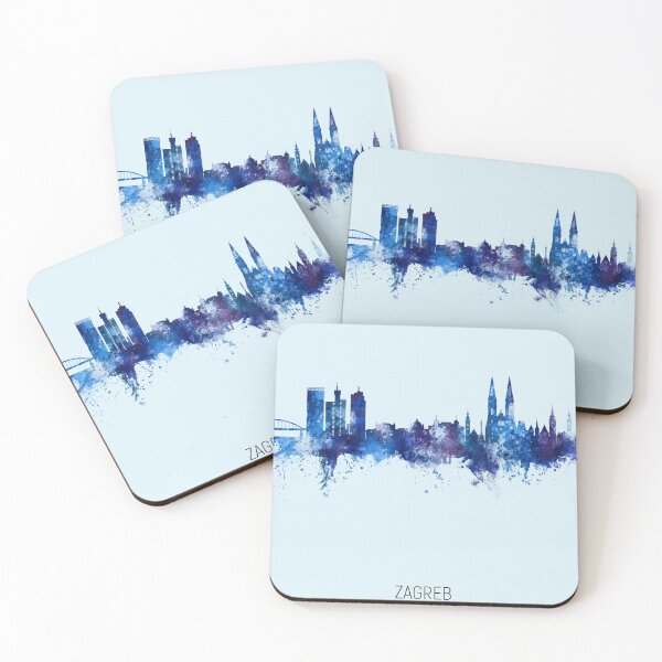 Item preview, Zagreb Croatia Skyline designed and sold by ArtPrints.