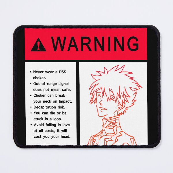 Item preview, NGE! WARNING DSS CHOCKER KAWORU NAGISA STICKER SHIRT  designed and sold by angsty-angst.