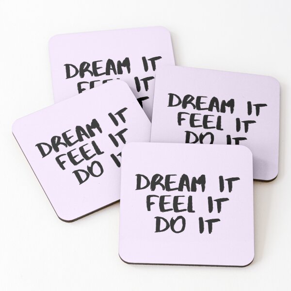 Item preview, Motivational / inspirational quote - How to reach goals - dream it, feel it, do it designed and sold by AlfabetDesign.