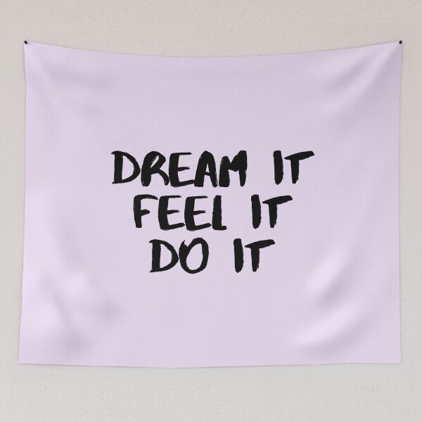 Item preview, Motivational / inspirational quote - How to reach goals - dream it, feel it, do it designed and sold by AlfabetDesign.