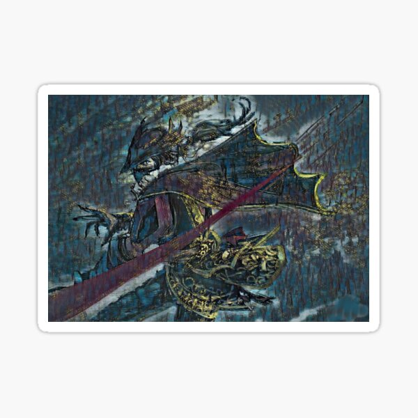 Bloodborne Hunter Sticker For Sale By DravenWaylon Redbubble   St,small,507x507 Pad,600x600,f8f8f8 