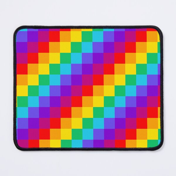 Item preview, Pixelated Prism Vivid rainbow gradient squares in bright colors designed and sold by Vicki Noble Art.