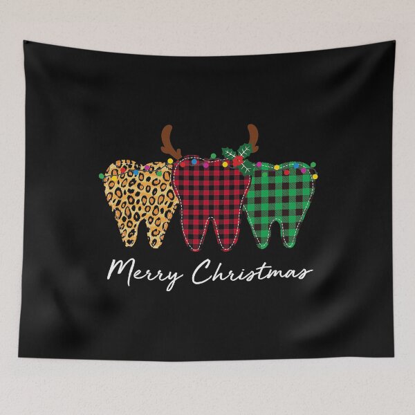 Item preview, Buffalo Plaid Teeth Dental Squad Dentist Santa Christmas designed and sold by norwoodcarney.