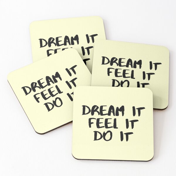 Item preview, Motivational / inspirational quote - How to reach goals - dream it, feel it, do it designed and sold by AlfabetDesign.