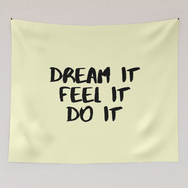 Item preview, Motivational / inspirational quote - How to reach goals - dream it, feel it, do it designed and sold by AlfabetDesign.