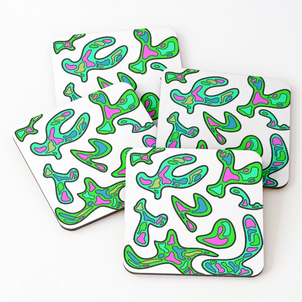 Item preview, amoeba lime designed and sold by d-w-h design.