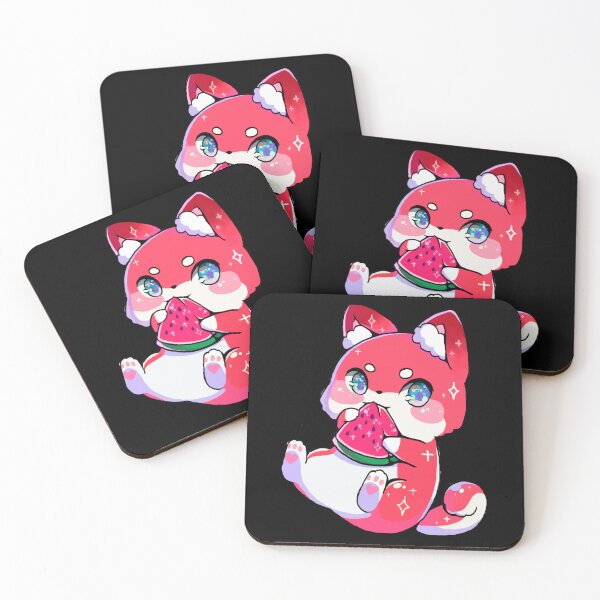 Item preview, Cartoon Cat With Food, Cute Cat, Watermelon, Red. designed and sold by Maculele.