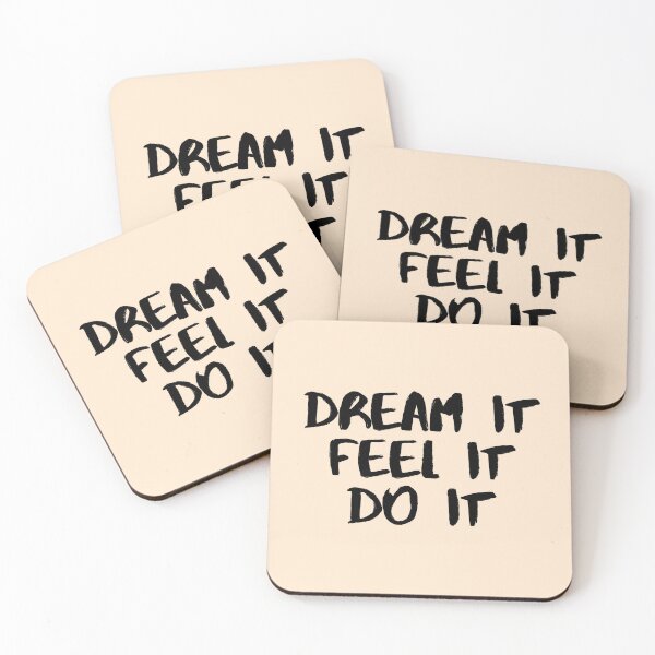Item preview, Motivational / inspirational quote - How to reach goals - dream it, feel it, do it designed and sold by AlfabetDesign.