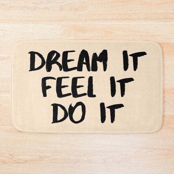Item preview, Motivational / inspirational quote - How to reach goals - dream it, feel it, do it designed and sold by AlfabetDesign.