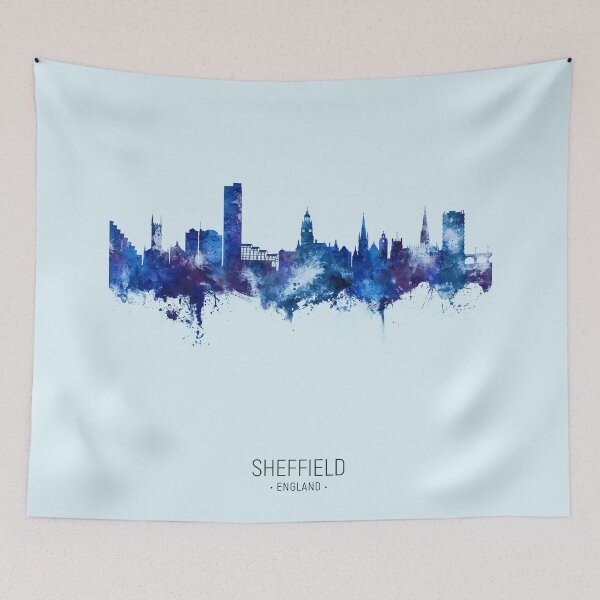 Aperçu de l'œuvre Sheffield England Skyline créée et vendue par ArtPrints.