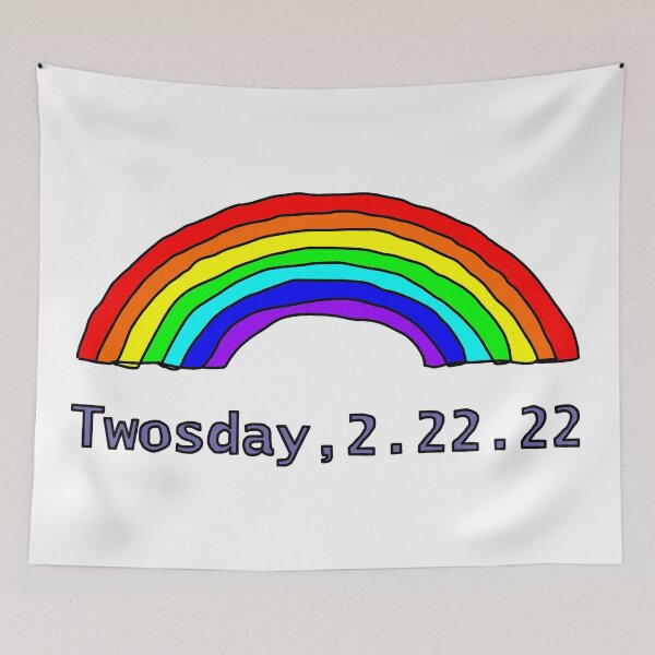 Item preview, Twosday 22 February 2022 Rainbow designed and sold by ellenhenry.