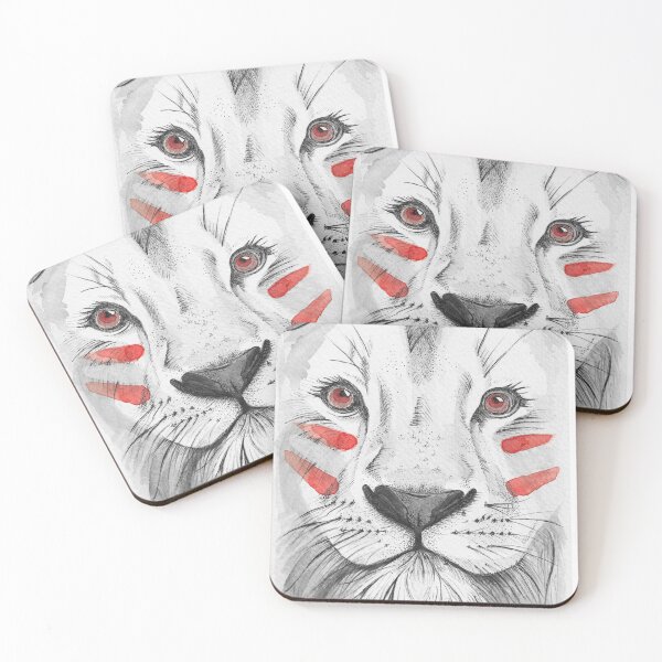 Item preview, Lion with the colors of Athletic Club de Bilbao designed and sold by Getxo Ilustracion.