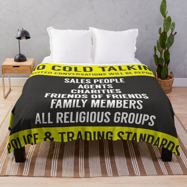 Item preview, Polite Warning - !NO COLD TALKING! designed and sold by ItsJustBants.
